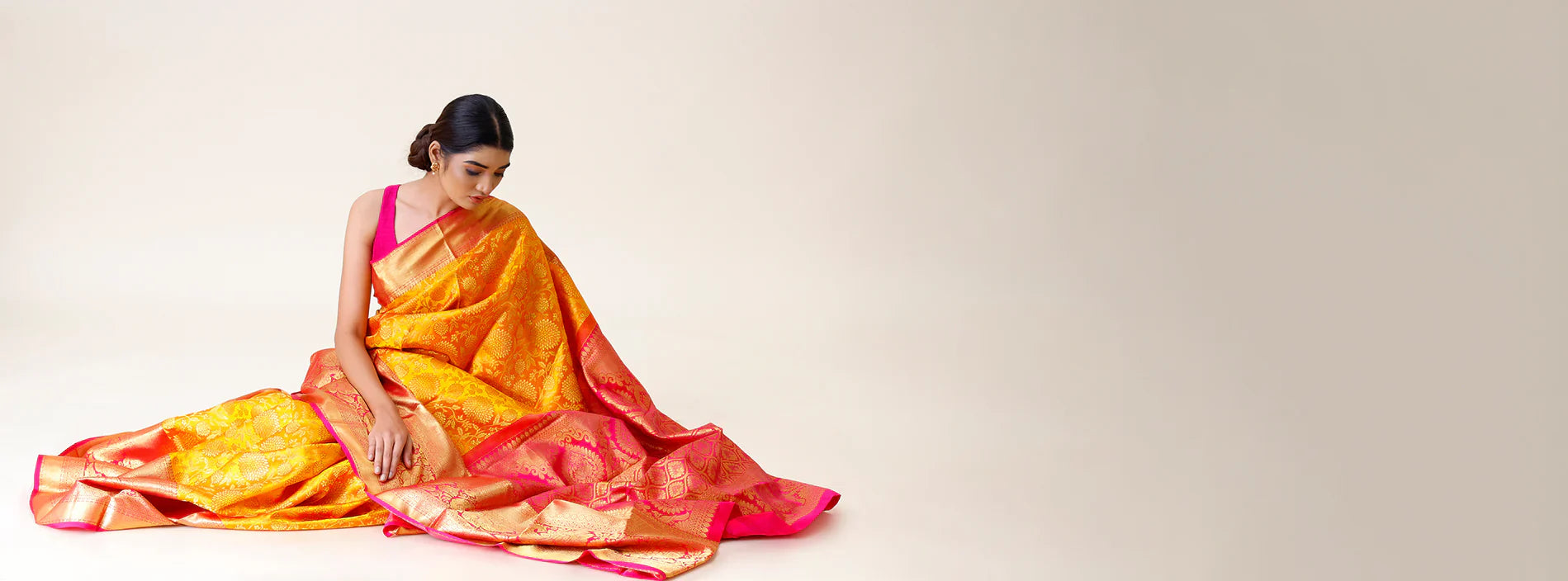 Korvai Kanjivaram Silk Sarees