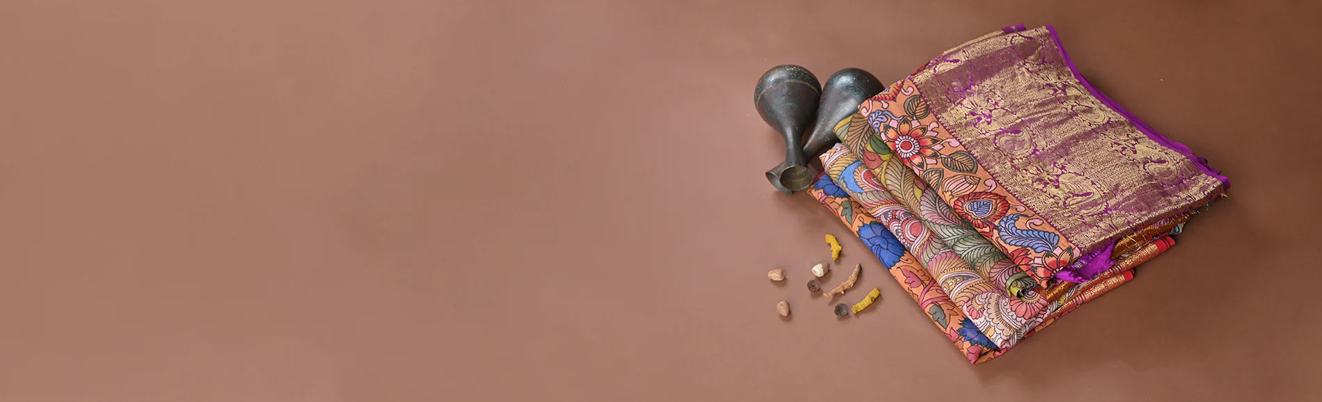 Pen Kalamkari Silk Sarees